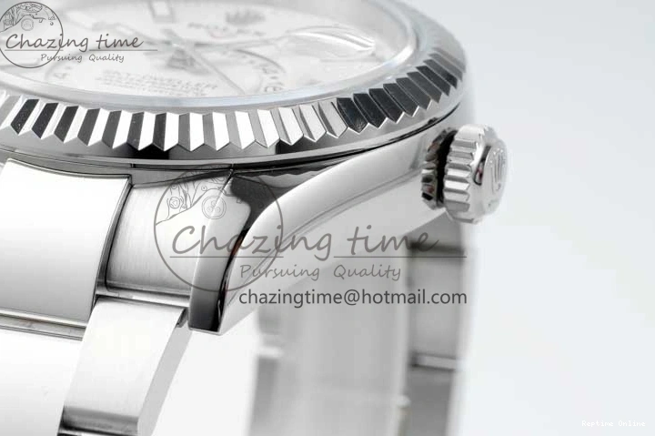 0124 Unisex Skydweller SS Noob Best Edition White Dial on SS Oyster Bracelet A23J 2288